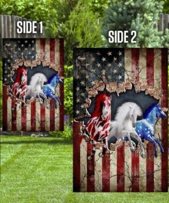 horses american u.s. flag 4946