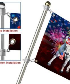 horses flag independence day horses american grommet flag qtr36gf 7450