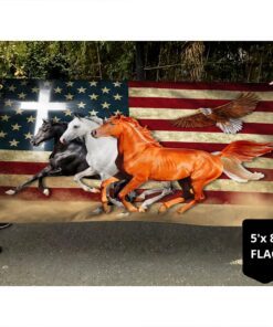 horses grommet flag mlh1876gf 5616