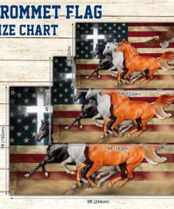 horses grommet flag mlh1876gf 6878