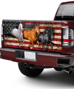 horses truck tailgate decal sticker wrap 4025