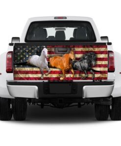 horses truck tailgate decal sticker wrap 4769
