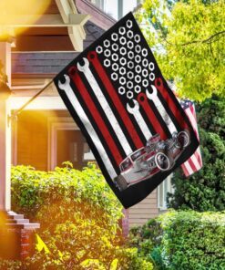 hot rod american us flag 1386