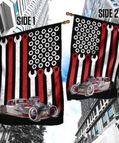 hot rod american us flag 7518