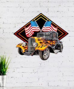 hot rod hanging metal sign trl1148ms 2871