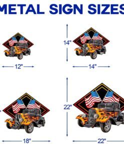 hot rod hanging metal sign trl1148ms 5366