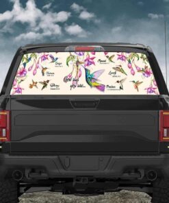 hummingbird. god says you are rear window decal thh2846cd 3273