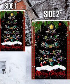 hummingbird christmas tree flag 3855