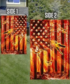hummingbirds american us flag 1409