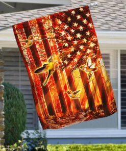 hummingbirds american us flag 2973
