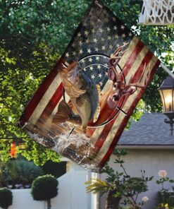 hunting fishing american flag trn1331f 8729