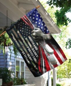 husband daddy protector hero veteran flag 4415