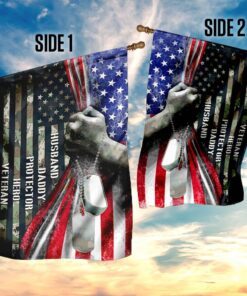 husband daddy protector hero veteran flag 8945