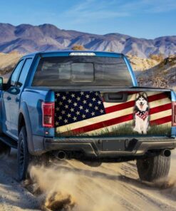 husky american truck tailgate decal sticker wrap 6737