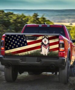 husky american truck tailgate decal sticker wrap 8116