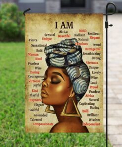 i am a black woman flag 4584