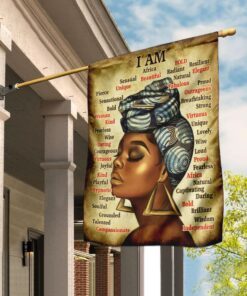 I Am A Black Woman Flag
