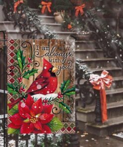 i am always with you christmas snow flag 2468
