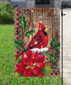 i am always with you christmas snow flag 4709