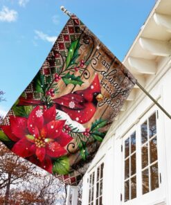 i am always with you christmas snow flag 6176