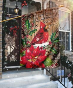 I Am Always With You Christmas Snow Flag