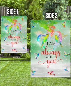 i am always with you green hummingbird flag 6144