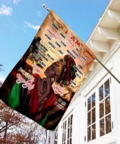 i am black woman beautiful flag 1017
