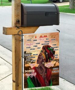 i am black woman beautiful flag 3217
