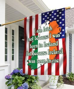 I Am Irish Not Because I Was Born In Ireland Flag QNN699F