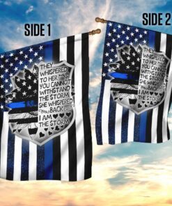 i am the storm female police officer flag 5720