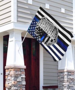 i am the storm female police officer flag 6662