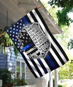 i am the storm female police officer flag 7403