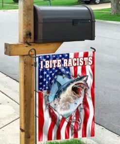 i bite racists american us flag 5464