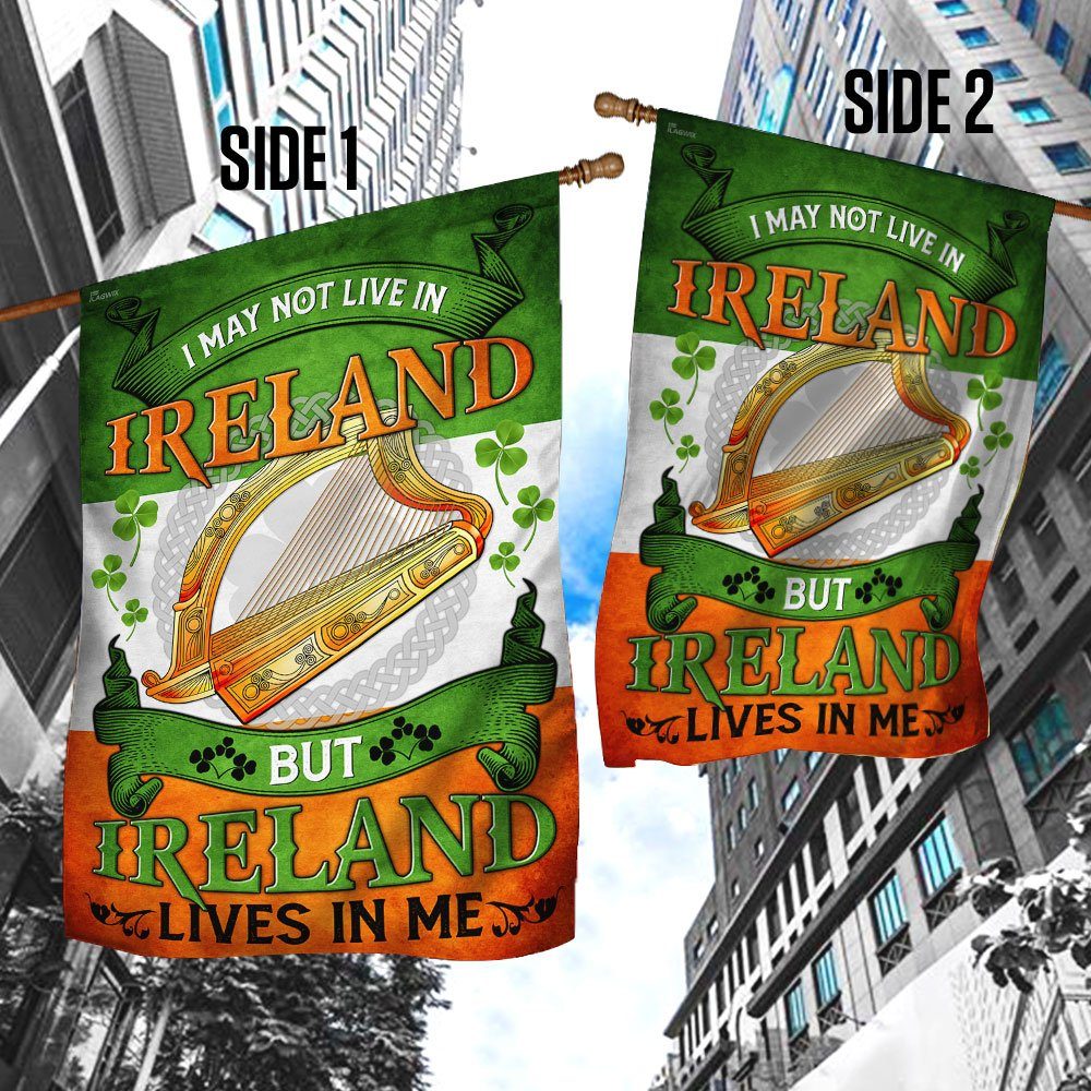 I May Not Live In Ireland But Ireland Lives In Me Flag - Image 5