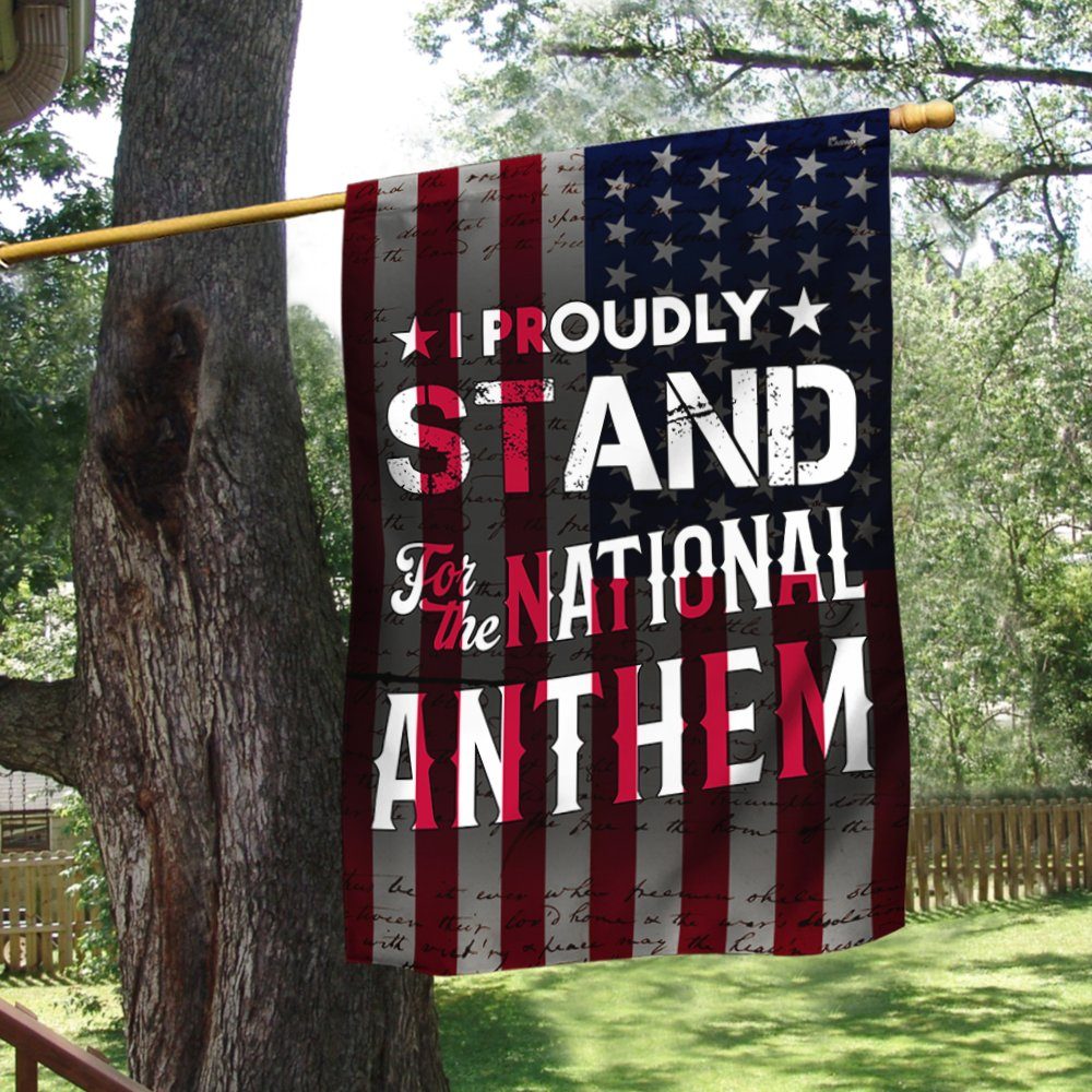 I Proudly Stand For The National Anthem Flag MLN330F - Image 5