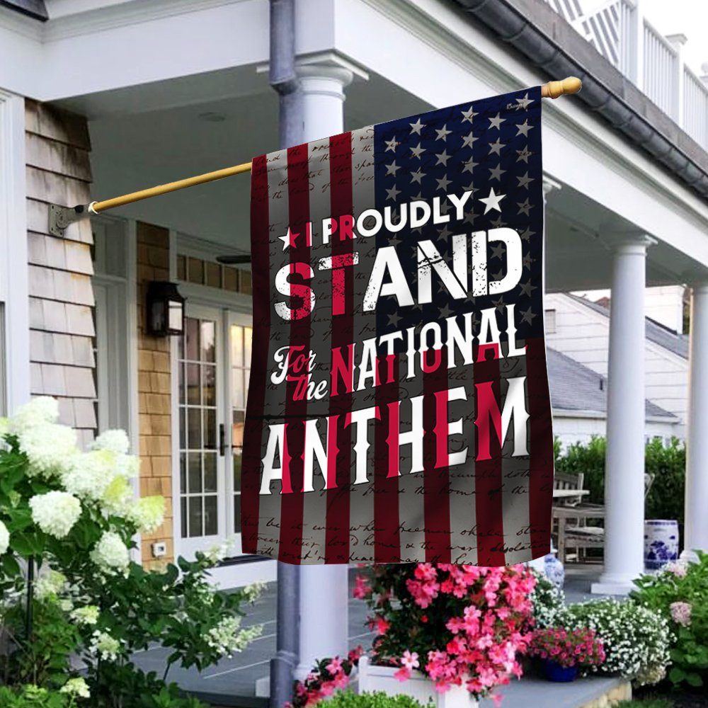 I Proudly Stand For The National Anthem Flag MLN330F