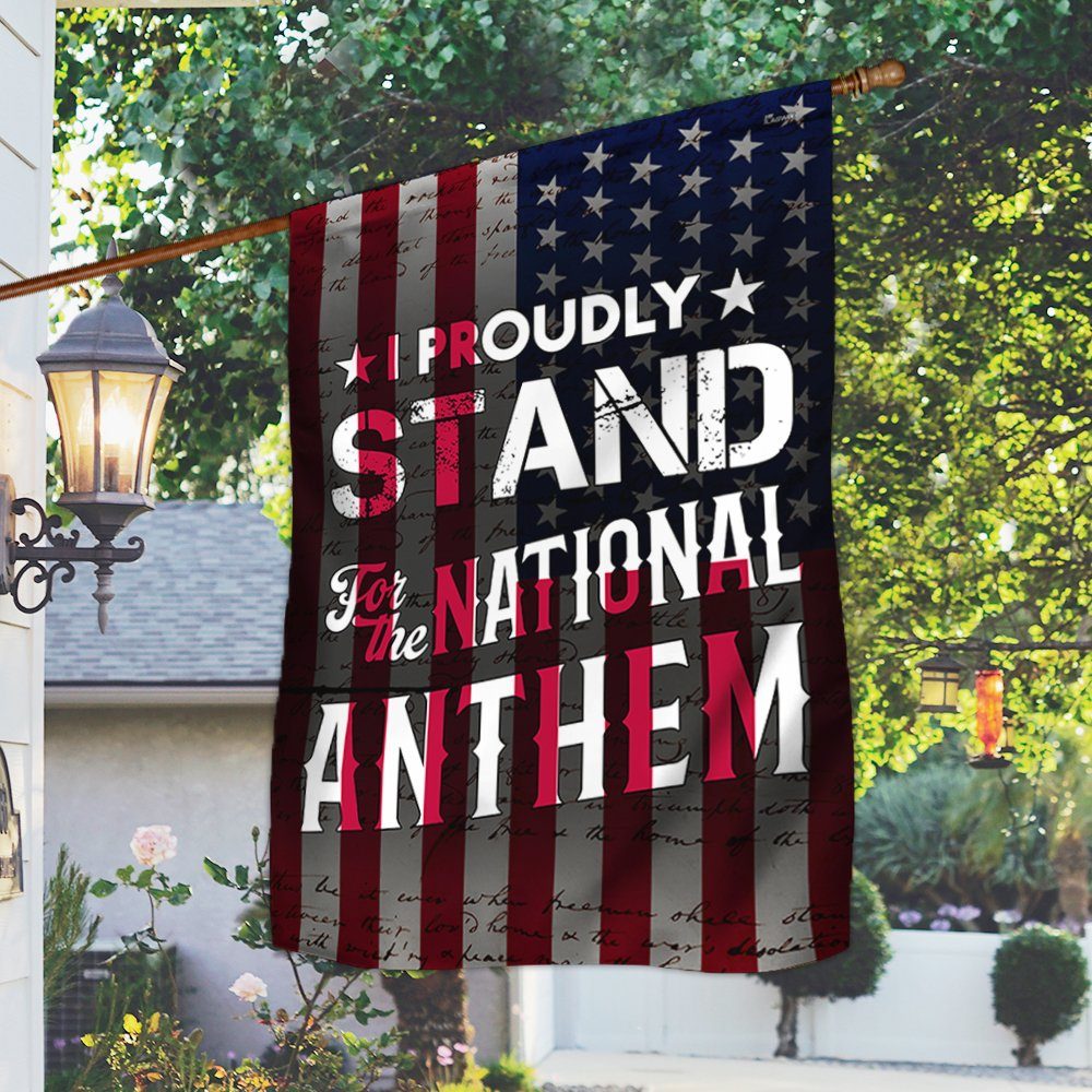 I Proudly Stand For The National Anthem Flag MLN330F - Image 4