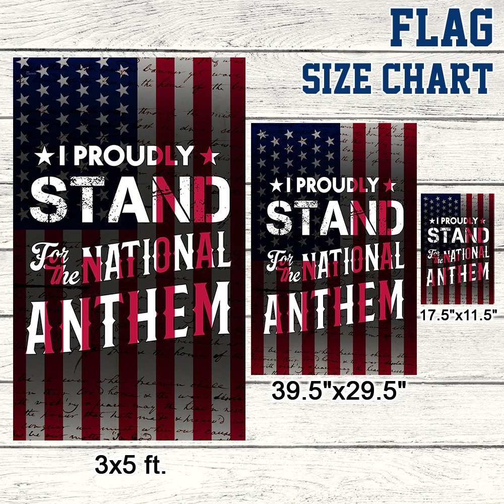 I Proudly Stand For The National Anthem Flag MLN330F - Image 7