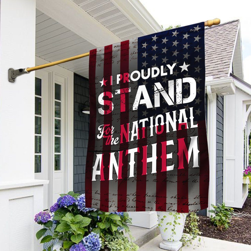 I Proudly Stand For The National Anthem Flag MLN330F - Image 2