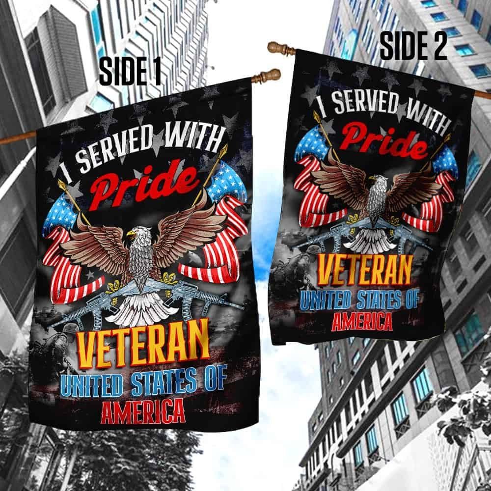 I Served With Pride Veteran United States Of America Flag QNK831F - Image 4