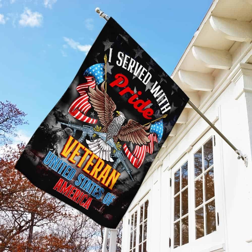 I Served With Pride Veteran United States Of America Flag QNK831F - Image 3