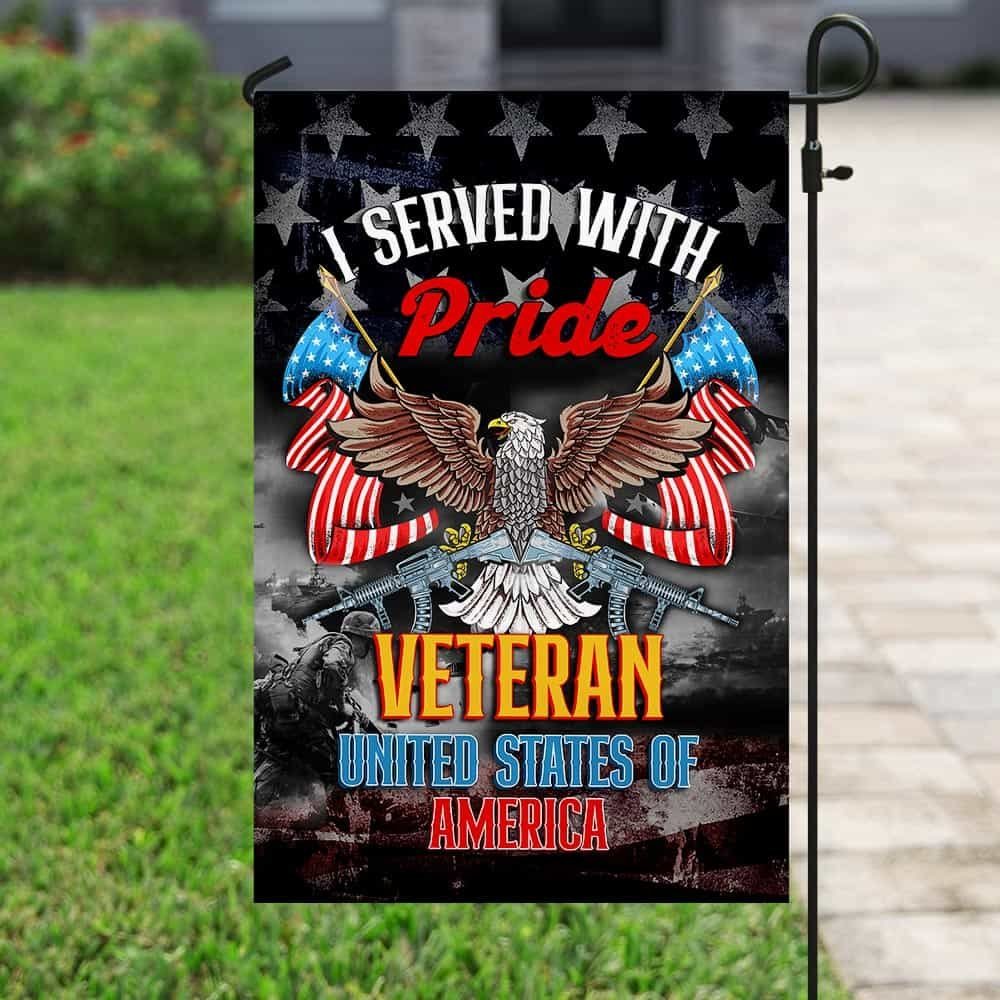 I Served With Pride Veteran United States Of America Flag QNK831F - Image 6