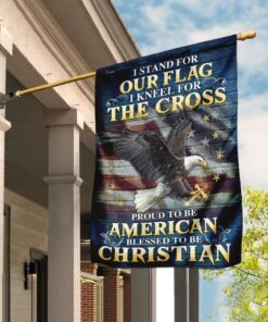 I Stand For Our Flag I Kneel For The Cross  Flag