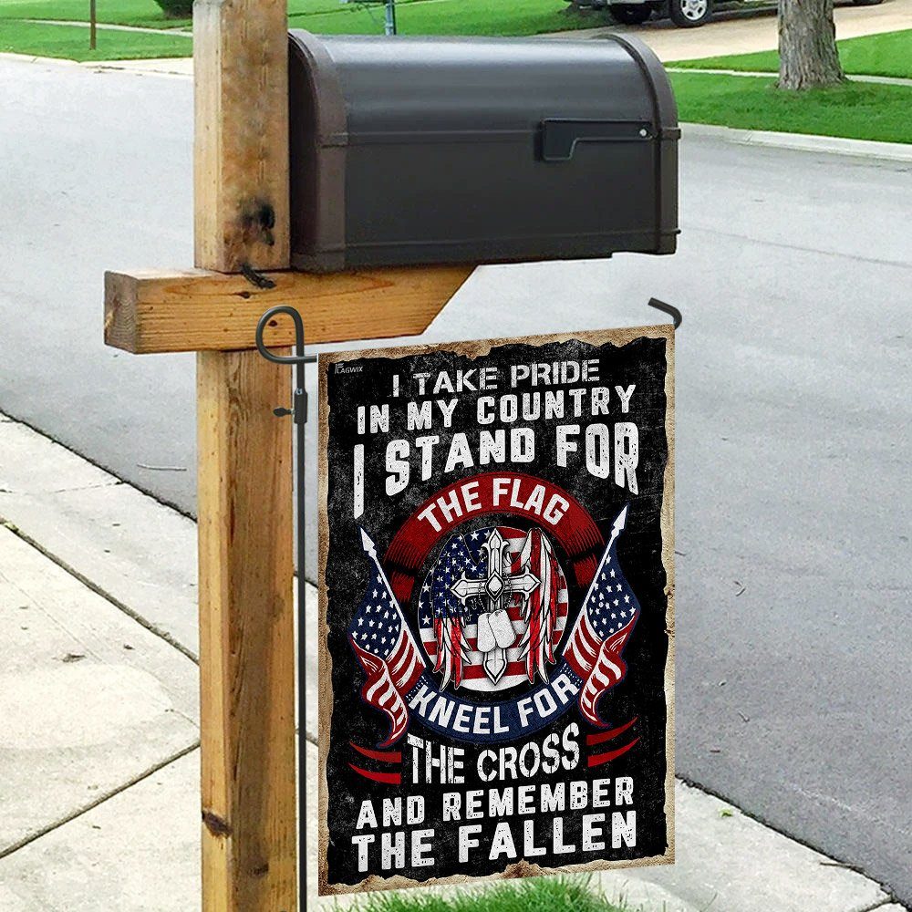 I Stand For The Flag. Kneel For The Cross Flag - Image 9