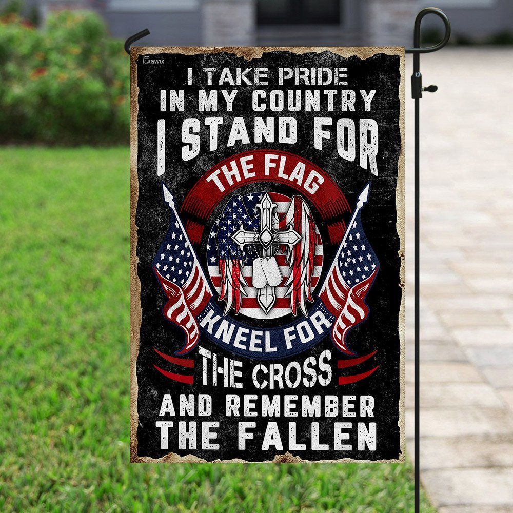 I Stand For The Flag. Kneel For The Cross Flag - Image 6