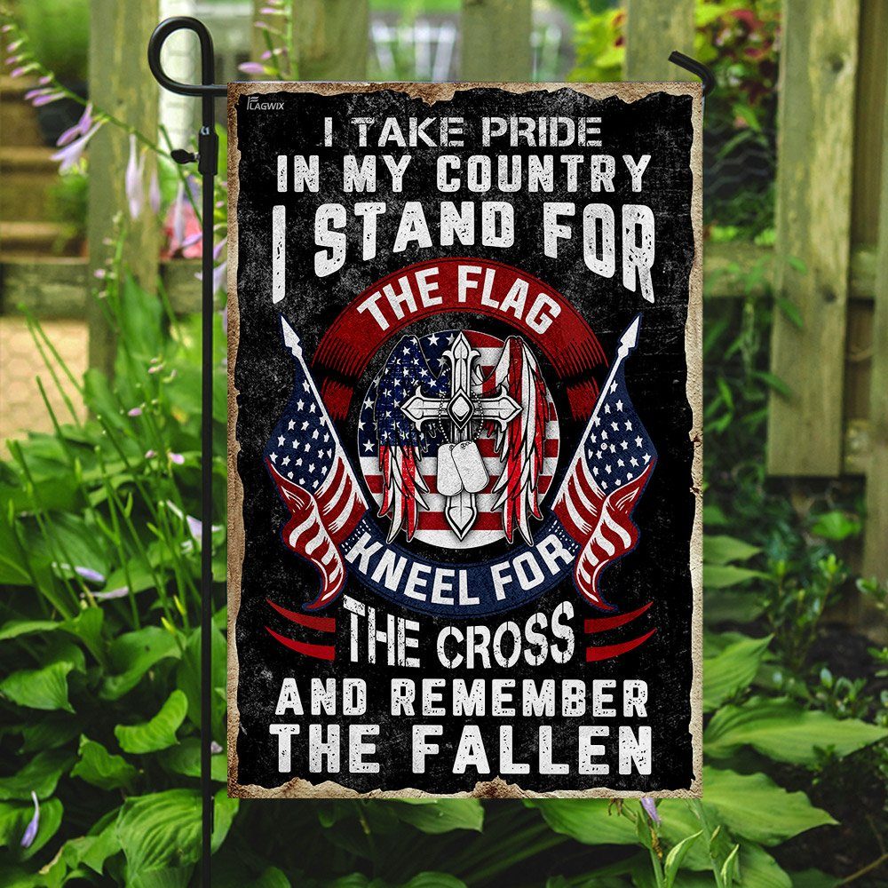 I Stand For The Flag. Kneel For The Cross Flag - Image 7