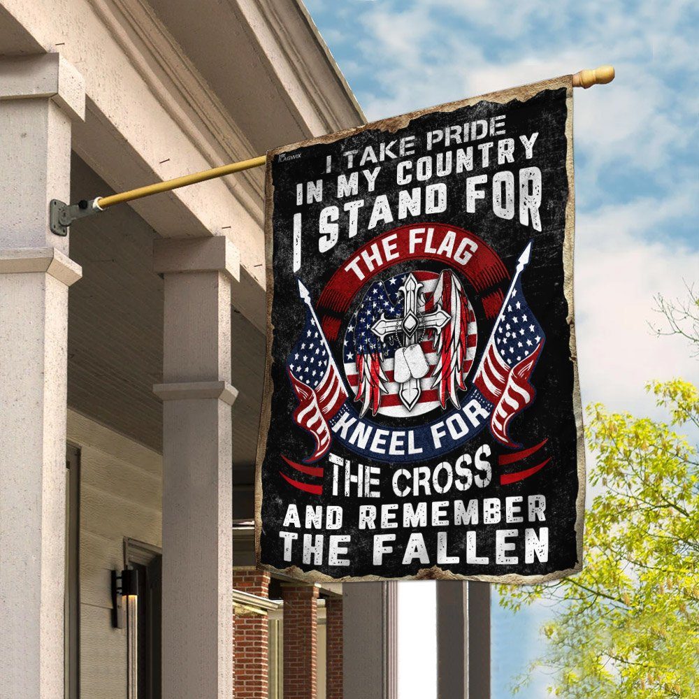 I Stand For The Flag. Kneel For The Cross Flag