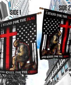 i stand for the flag and kneel for the cross flag 2218