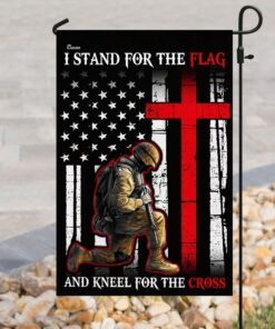 i stand for the flag and kneel for the cross flag 3815