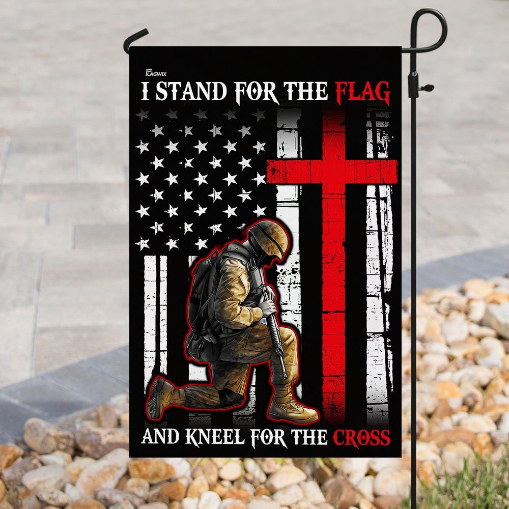 I Stand For The Flag And Kneel For The Cross Flag - Image 8